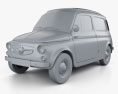 Puch 700 C 1961 3D модель clay render