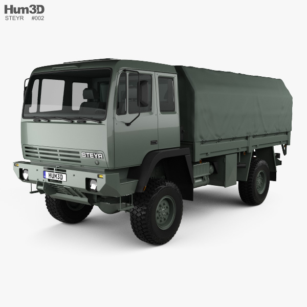 Steyr 12M18 General Utility Truck 1996 Modello 3D