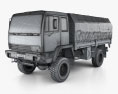 Steyr 12M18 General Utility Truck 1996 3D-Modell wire render