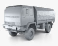 Steyr 12M18 General Utility Truck 1996 3D-Modell clay render