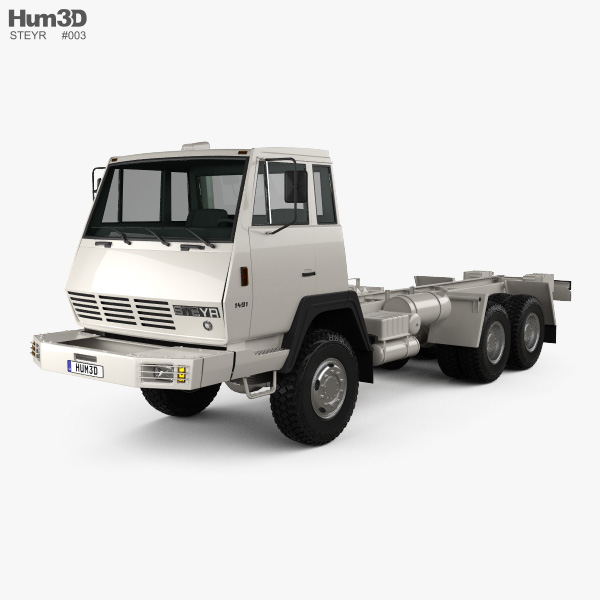 Steyr Plus 91 1491 Chassis Army Truck 1978 Modelo 3d