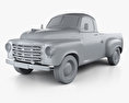 Studebaker Pickup 1950 Modèle 3d clay render