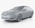 Subaru Legacy (Liberty) sedan 2014 3d model clay render