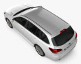 Subaru Legacy tourer 2014 3D 모델  top view
