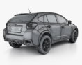 Subaru XV з детальним інтер'єром 2014 3D модель