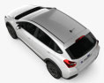 Subaru XV 인테리어 가 있는 2014 3D 모델  top view