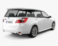 Subaru Exiga 2013 3d model back view