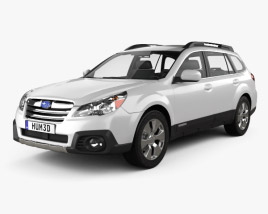 Subaru Outback limited US 2014 3D模型