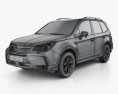 Subaru Forester (US) 2015 3d model wire render
