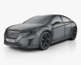 Subaru Legacy Conceito 2015 Modelo 3d wire render
