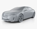 Subaru Legacy Conceito 2015 Modelo 3d argila render