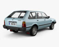 Subaru Leone estate 1978 3Dモデル 後ろ姿