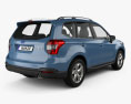Subaru Forester XC 2017 3d model back view