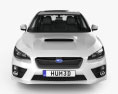 Subaru WRX з детальним інтер'єром 2017 3D модель front view