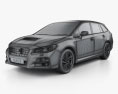Subaru Levorg 1996 3D模型 wire render