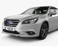 Subaru Legacy з детальним інтер'єром 2017 3D модель