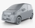 Subaru Stella 2015 Modello 3D clay render
