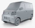 Subaru Dias Wagon 2015 Modèle 3d clay render