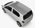Subaru Pleo Plus 2015 3D-Modell Draufsicht