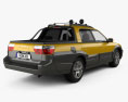 Subaru Baja 2006 3D模型 后视图
