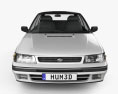 Subaru Legacy 1993 3D 모델  front view
