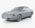 Subaru Legacy 1993 3D 모델  clay render