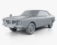 Subaru Leone GSR 1972 3D-Modell clay render