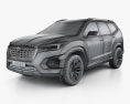Subaru VIZIV-7 SUV 2017 3Dモデル wire render