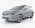 Subaru XV 2019 3D модель clay render