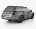 Subaru Legacy 스테이션 왜건 2009 3D 모델 