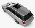 Subaru Legacy 스테이션 왜건 2009 3D 모델  top view