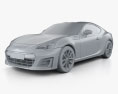 Subaru BRZ (ZC6) 2019 3D模型 clay render
