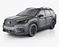 Subaru Ascent Touring 2020 3D模型 wire render