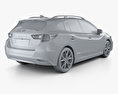 Subaru Impreza 5도어 해치백 인테리어 가 있는 2019 3D 모델 