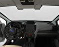 Subaru Impreza 5 puertas hatchback con interior 2019 Modelo 3D dashboard