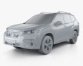 Subaru Forester Touring 2021 3D-Modell clay render