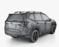 Subaru Forester Touring 인테리어 가 있는 2021 3D 모델 