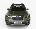 Subaru Forester Touring 인테리어 가 있는 2021 3D 모델  front view
