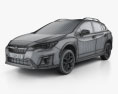 Subaru XV 2022 3D模型 wire render