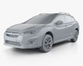 Subaru XV 2022 3d model clay render