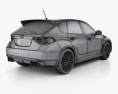 Subaru Impreza WRX STI mit Innenraum 2014 3D-Modell