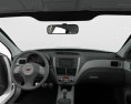 Subaru Impreza WRX STI com interior 2014 Modelo 3d dashboard