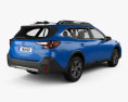 Subaru Outback Touring 2023 3D 모델  back view