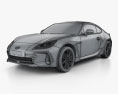 Subaru BRZ 2024 3D модель wire render