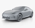 Subaru BRZ 2024 3D模型 clay render