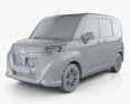 Subaru Justy G 2020 3d model clay render