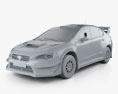 Subaru WRX VT20R Rally 2022 3D-Modell clay render