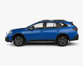 Subaru Outback Touring 带内饰 2023 3D模型 侧视图