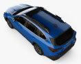Subaru Outback Touring з детальним інтер'єром 2023 3D модель top view