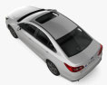 Subaru Legacy 2022 3D模型 顶视图